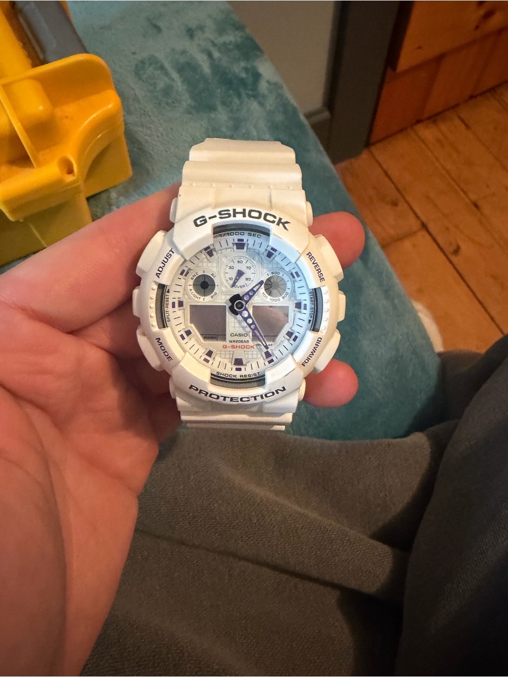 G-Shock White Resin Analog-Digital Sport Watch